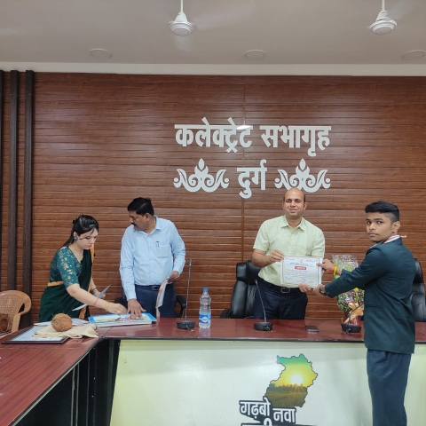 PSY Meritorious honor Durg Collectorate